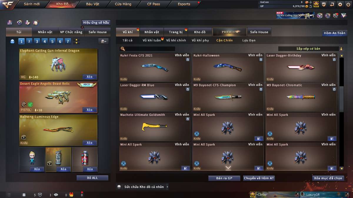 shop acc cf uy tin gia re